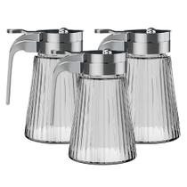 Kit De Porta Mel Meleiras Com Bico Dosador Para Restaurantes Com 3 Peças