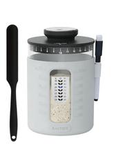 Kit de pote para fermento natural Baytoot 975 ml com base de vidro espesso Kit de pote para fermento natural Baytoot 975 ml com base de vidro espesso