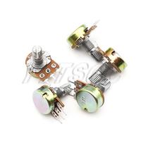 Kit De Potenciômetro Linear De 15mm 3 Pinos 5 Peças De 1K a 1M Com Porcas E Arruelas