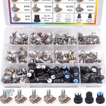 Kit de potenciômetros Taiss WH148 B1K 5K 10K 20K 50K 100K 250K 500K 1M Kit de potenciômetros Taiss WH148 B1K 5K 10K 20K 50K 100K 250K 500K 1M