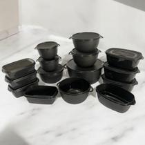 Kit de Potes Herméticos 15 Peças para Armazenar Alimentos Ultra Resistentes Freezer e Lava-Louças Kit de Potes Herméticos 15 Peças para Armazenar Alimentos Ultra Resistentes Freezer e Lava-Louças