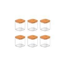 Kit de potes herméticos Ou 6 peças 150ml Linha keep Kit de potes herméticos Ou 6 peças 150ml Linha keep