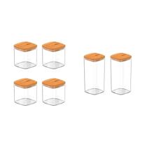 Kit de potes herméticos Ou 6 peças Linha Keep