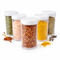 Kit de Potes Para Condimentos Cozinha Porta Temperos Tubete