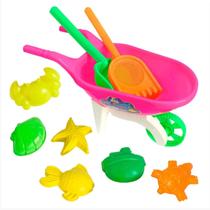 Kit De Praia Parque Super Carrinho De Mão Radical 9 Peças Kit De Praia Parque Super Carrinho De Mão Radical 9 Peças