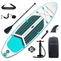 Kit de prancha de remo Aqua Plus de 320 cm inflável com 6 polegadas de espessura Kit de prancha de remo Aqua Plus de 320 cm inflável com 6 polegadas de espessura