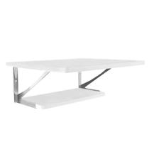 Kit de Prateleiras com Suportes em Aço para Microondas 2 Pratelerias Multivisão 2Z-UV Branco Kit de Prateleiras com Suportes em Aço para Microondas 2 Pratelerias Multivisão 2Z-UV Branco
