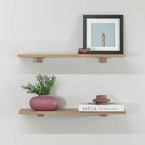 Kit de Prateleiras Elan 600x150x15 com Suporte Organização Decoração