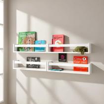 Kit De Prateleiras Porta Livros Quarto De Bebê Nicho 4un55cm Kit De Prateleiras Porta Livros Quarto De Bebê Nicho 4un55cm