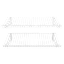 Kit de Prateleiras Rubbermaid Configurations 26 - Conjunto com 2 Prateleiras Brancas