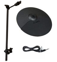 Kit de Prato Alesis Nitro/Nitro Max 10 polegadas com Choke, Braço/Grampo de Prato de 22 polegadas e Cabo de Conexão Silverline Audio de 3 metros