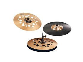 Kit de Prato para Bateria PSTX DJSET DJs 45 Set (Hi-Hat 12+Crash 12+Ride 12)