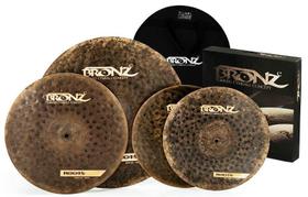 Kit de Pratos Bronz Cymbals Roots com Bag, Crash 16, Ride 20, Chimbal 14 Bronze B20 by Odery BRZ-