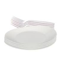 Kit de Pratos e talheres descartaveis