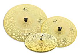 Kit de Pratos Low Volume BFC Cymbals Silex Golden Brilliant 14, 16, 20 volume até 80% menor Kit de Pratos Low Volume BFC Cymbals Silex Golden Brilliant 14, 16, 20 volume até 80% menor