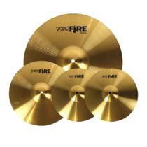 Kit de Pratos Pro Fire Alloy - 14" 16" 20"