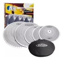 Kit De Pratos Silenciosos Hero Mute 14 16 18 20 + Bag Sahad - SAHAB
