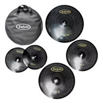 Kit De Pratos Silenciosos Hero Mute 14 16 18 20 + Bag Sahad Kit De Pratos Silenciosos Hero Mute 14 16 18 20 + Bag Sahad