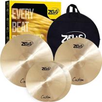 Kit De Pratos Zeus Custom Set C 14 16 20 C/om Bag