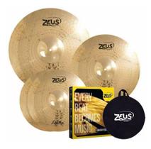 Kit De Pratos Zeus Para Bateria Evolution Set C Liga B-10 09992