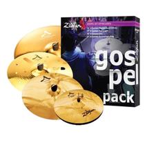 Kit de pratos zildjian ac0801g gospel a custom 14hh /17crash /18efx /21ride