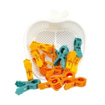 Kit de Prendedores Roupas 16 PCS c/ Cesto N244647-6 - Quanhe