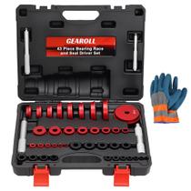 Kit de Prensa para Rolamentos GEAROLL com 43 Peças e Jogo de Instalação de Retentores Kit de Prensa para Rolamentos GEAROLL com 43 Peças e Jogo de Instalação de Retentores
