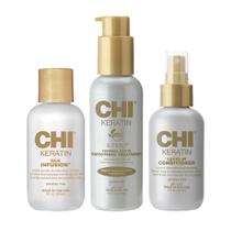 Kit de presente CHI Ultimate Smoothing com infusão de queratina e seda