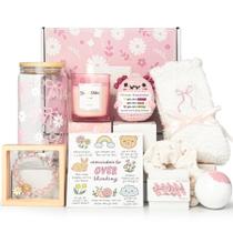 Kit de Presente MHSMHL para Menina Adolescente, Cesta de Aniversário Estilosa Rosa Kit de Presente MHSMHL para Menina Adolescente, Cesta de Aniversário Estilosa Rosa