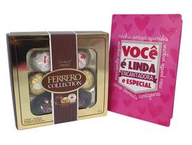 Kit de presente para amiga Ferrero Rocher Collection Amizade Kit de presente para amiga Ferrero Rocher Collection Amizade