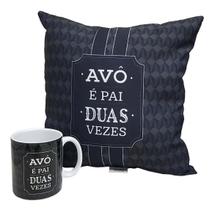 Kit de Presente Para Avô Dia das Pais Caneca e Almofada