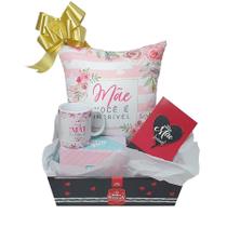 Kit De Presente para mãe Dia Das Mães Almofada Caneca Cartão - Sude