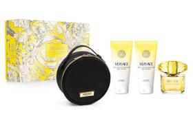 Kit de Presente Versace Yellow Diamond 3 oz EDT 3 peças Kit de Presente Versace Yellow Diamond 3 oz EDT 3 peças