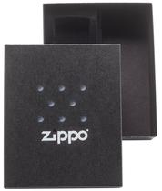 Kit de presente Zippo Black com caixa de presente, fluido de isqueiro e sílex