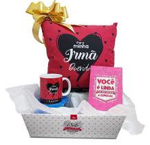 Kit De Presentes - Para Irmã Amiga Querida Almofada E Caneca