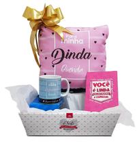 Kit De Presentes - Para Madrinha Dinda Almofada E Caneca Kit De Presentes - Para Madrinha Dinda Almofada E Caneca