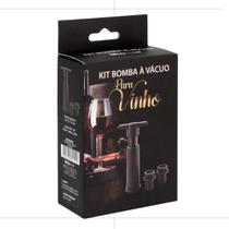 Kit De Preservação De Vinho Com Bomba A Vácuo