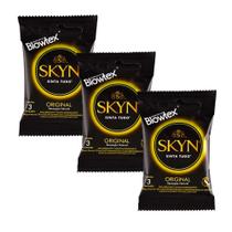 Kit de Preservativos com 3 Pacotes SKYN Original com 3 Unidades