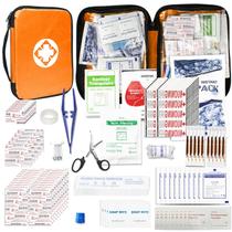 Kit de primeiros socorros, 300 peças, suprimentos de recarga portáteis, laranja