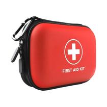 Kit De Primeiros Socorros Compacto E Portátil Com Estojo Rígido E Mosquetão Para Viagens Ao Ar Livre