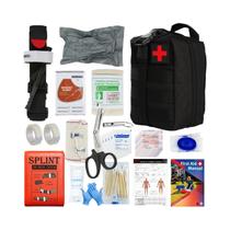 Kit de Primeiros Socorros de Emergência - Bolsa Molle Completa e Compatível com Trauma