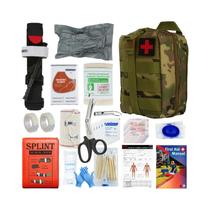 Kit de Primeiros Socorros de Emergência - Bolsa Molle Completa e Compatível com Trauma