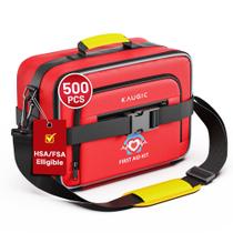 Kit de Primeiros Socorros KAUGIC 500 peças à prova de respingos com kit de sobrevivência Kit de Primeiros Socorros KAUGIC 500 peças à prova de respingos com kit de sobrevivência