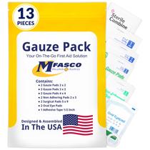Kit de Primeiros Socorros MFASCO Refil de Gaze com 13 Peças Kit de Primeiros Socorros MFASCO Refil de Gaze com 13 Peças