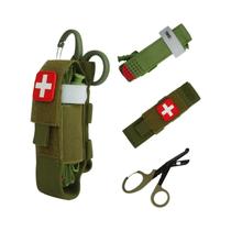 Kit de Primeiros Socorros Militar Tático com Torniquete e Bolsa Molle