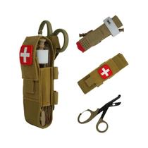 Kit de Primeiros Socorros Militar Tático com Torniquete e Bolsa Molle