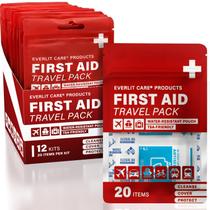 Kit de Primeiros Socorros para Viagem EVERLIT CARE com 12 Unidades, Resistente à Água