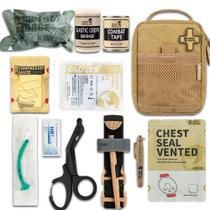 Kit de Primeiros Socorros Rhino Rescue - Bolsa IFAK Molle para Camping, Carro e Viagens