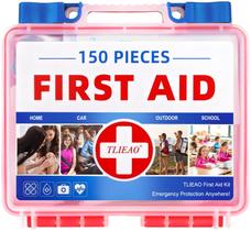 Kit de Primeiros Socorros TLIEAO 150 Peças Portátil para Emergências