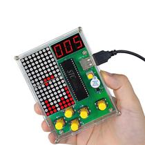 Kit De Produção De Jogos Pixel DIY 51 Microcontrolador Prática De Soldagem Corrida De Avião Kit De Produção De Jogos Pixel DIY 51 Microcontrolador Prática De Soldagem Corrida De Avião